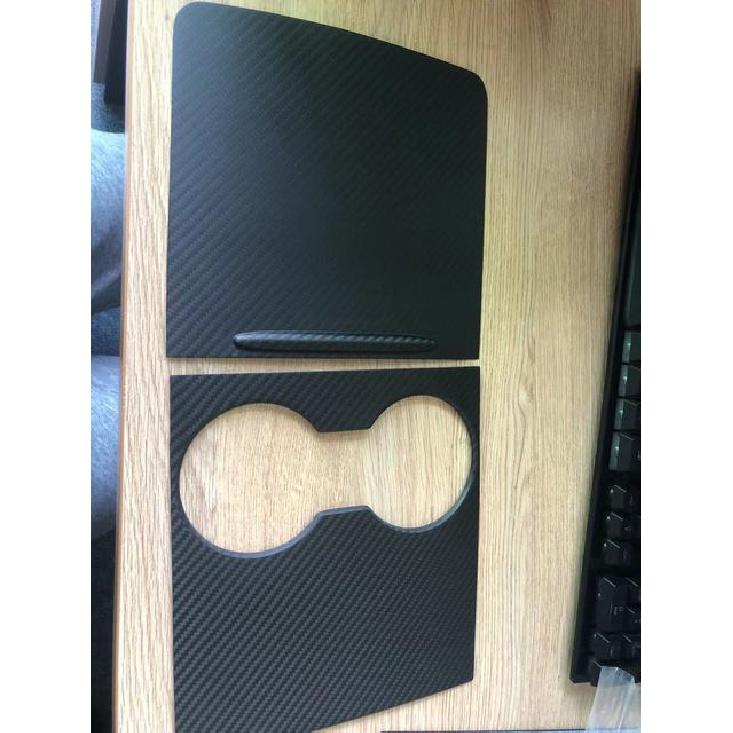 Echte Kohlefaser Mittelkonsolenabdeckung für Tesla Model 3 Y 2023 2022 Trockene Kohlefaser Glänzend Bedienfeld Auto Innenraum