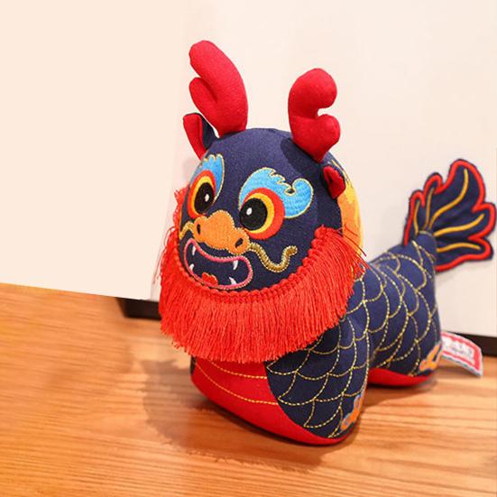 Pandantiv din pluș dragon în stil popular chinezesc Drăguț Zodiac Dragon păpușă Plushie Mascota Anului