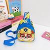 Kids Cartoon Nylon Chest Bag With Paw Patrol Chase Print Design For Preschoolers