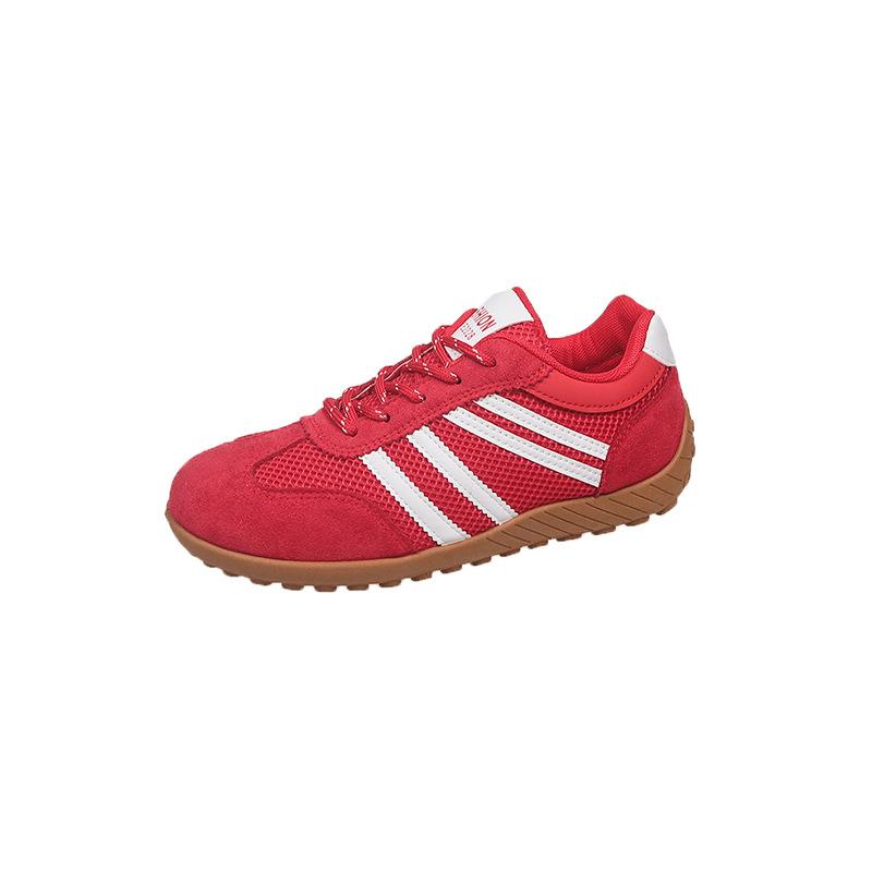 Nischen-Retro-Kontrastfarben-Deutsche Trainingsschuhe Damen 2025 Herbst neue vielseitige atmungsaktive Mesh-Freizeit-Sport-Flachsohlen-Forrest Gump-Schuhe