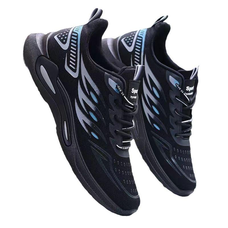Ice Silk Mesh Men's Shoes New Trendy Sports Shoes Student Soft-soled Running Shoes Breathable Casual Shoes
