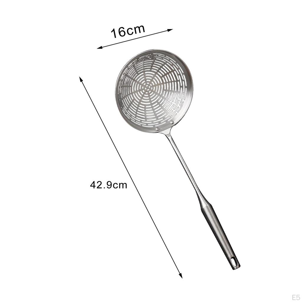 Spider Strainer Cooking Skimmer with Hanging Hole Durable Nonstick Stainless Steel for