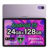 PlimPad Tablet with 7500mAh 24GB and an Supports Android 128GB Internal Memory 1TB 5G WiFi Bluetooth Widevine L1 AI Wireless Fully Bonded Purple Metal
