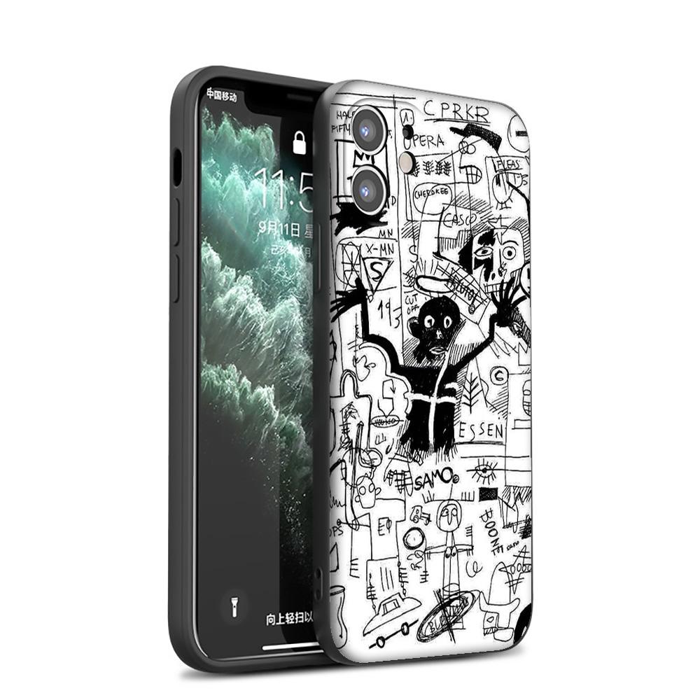 

GX103 Жан-Мишель Баския, мягкий силиконовый чехол для iPhone 13 12 Mini 11 Pro XS Max XR X 8 7 6 6S Plus 5 5S SE 2020 iPhone 5 5s SE