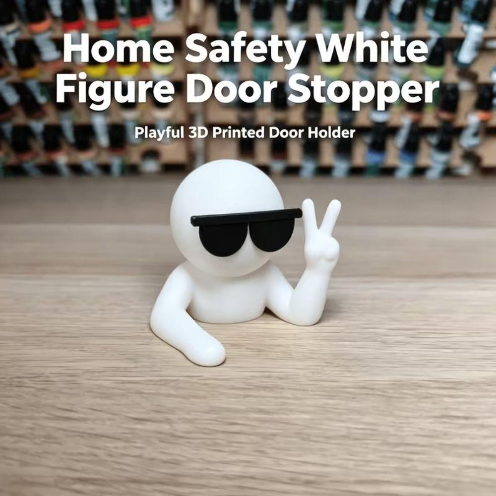 Non-Slip Door Stop Wedge Thickened Funny Villain Door Wedge Villain Door Stopper Protect Floors