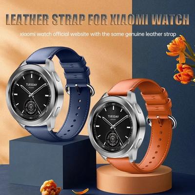 20 22mm PU kožený náhradní řemínek pro Xiaomi Watch S3 Řemínky pro Xiaomi MI Watch S1 Active/S1 Pro/S2/Watch Band
