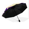 Mystic Guitar Moon Dove Folding Umbrella Portable 8 Paraphenoid Bones Gift Travel Umbrella Sun Umbrella