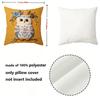 Embroidery Style Floral Owl Throw Pillow Covers Pattern Cushion Cover Suitable For Sofa Bedroom Car Pillow Cover