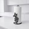 Simple 2D Flat Butterfly Napkin Holder Wooden Base Decorative Roll Paper Towel Holder Free Standing Paper Towel Rack Bathroom