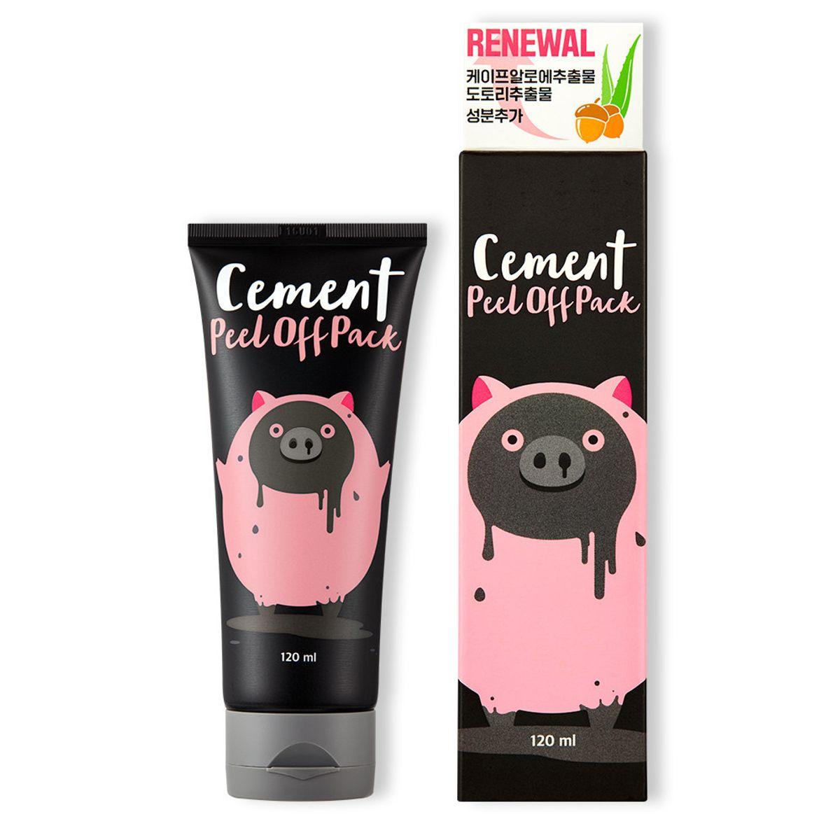 Pig cement peel-off pack