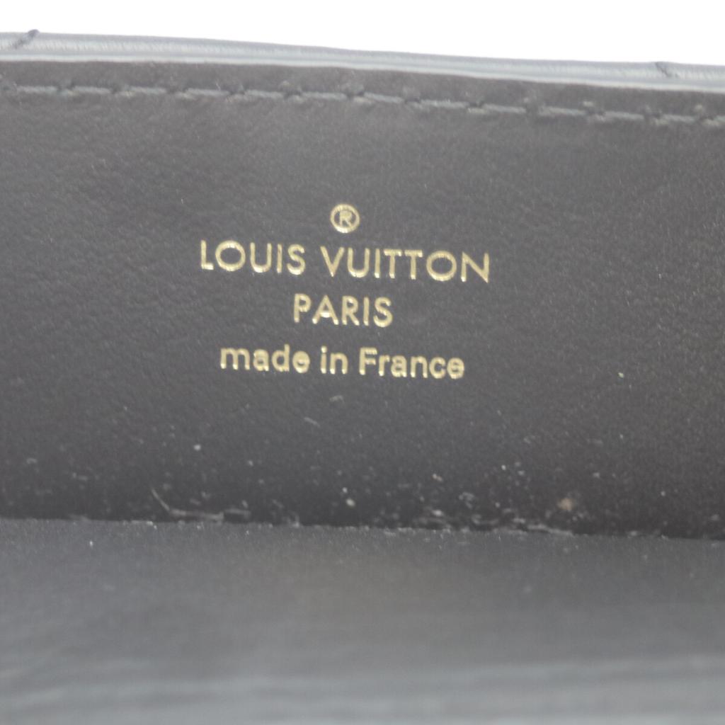 Louis Vuitton M51496 Schwarze Kalbsleder Wellenketten Tragetasche Tragetasche schwarzGebraucht