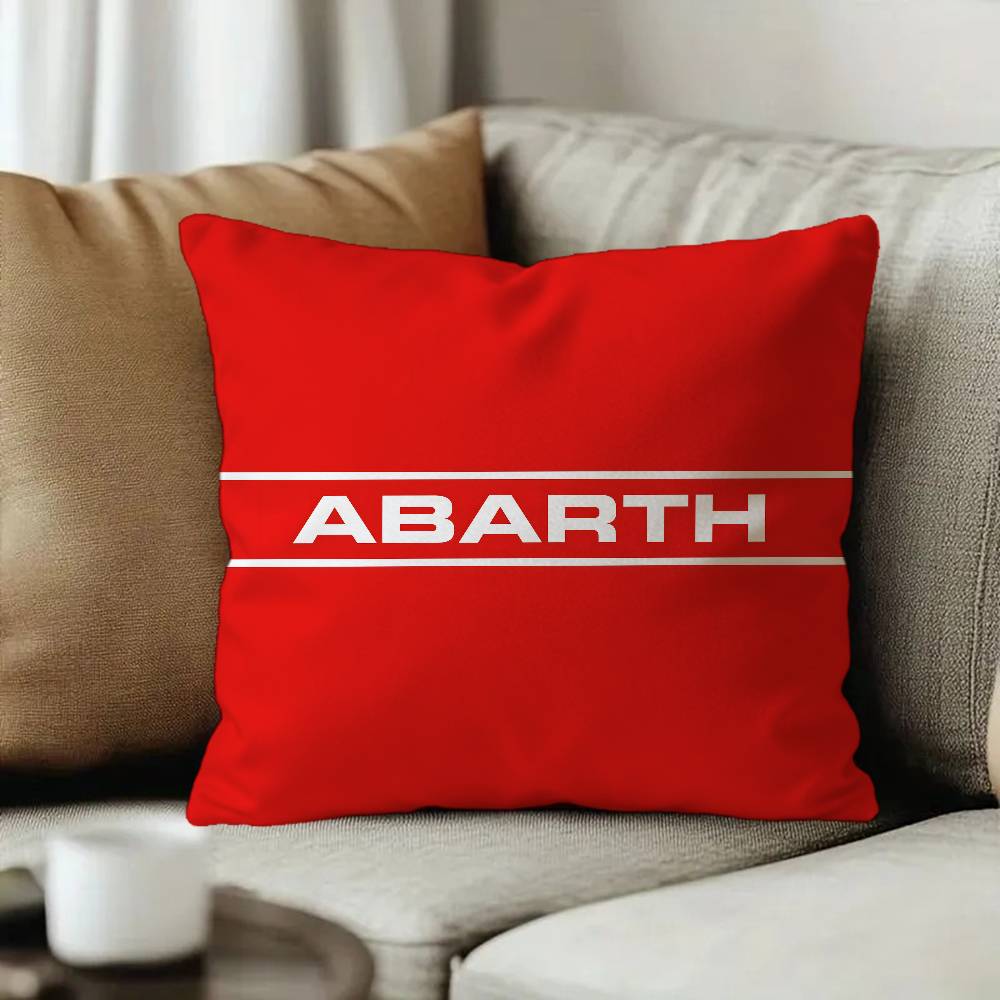A-Abarth Sport Car Logo Cushion Cover Car Throw Pillow Case For Sofa Car Christmas Gift 40x40cm 45x45cm