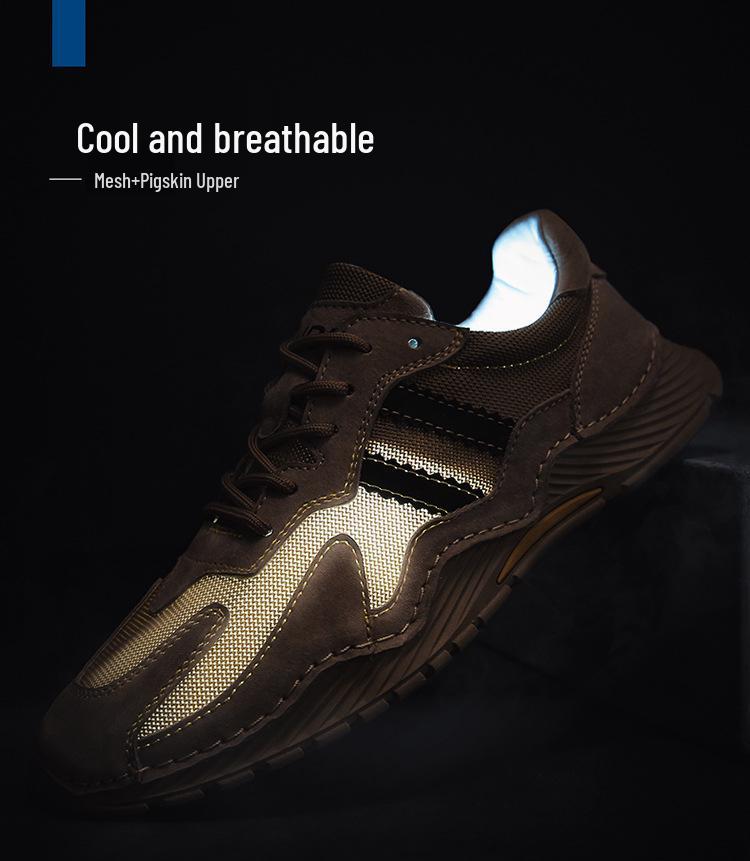 2025 Men's Autumn Mesh Fashion Sneakers - Breathable Casual Sports Shoes In Sizes 45-47