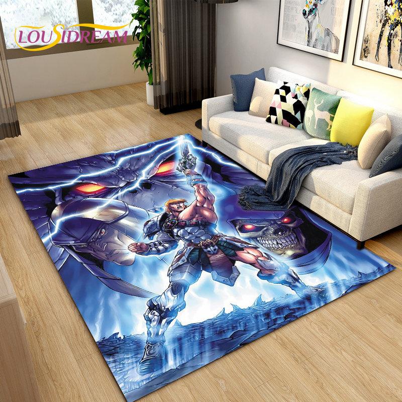 He Man and the Masters of the Universe Area Rug,Carpet Rug for Living Room Bedroom Sofa Doormat Decoration,Non-slip Floor Mat