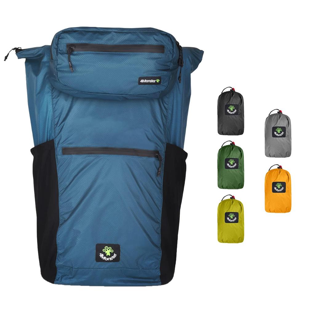 Backpack Rucksack 2in1 Waist Bag Included Folding Rucksack Outdoor Rucksack Mobile Rucksack Large Capacity Waterproof Storage Knapsack Ultra