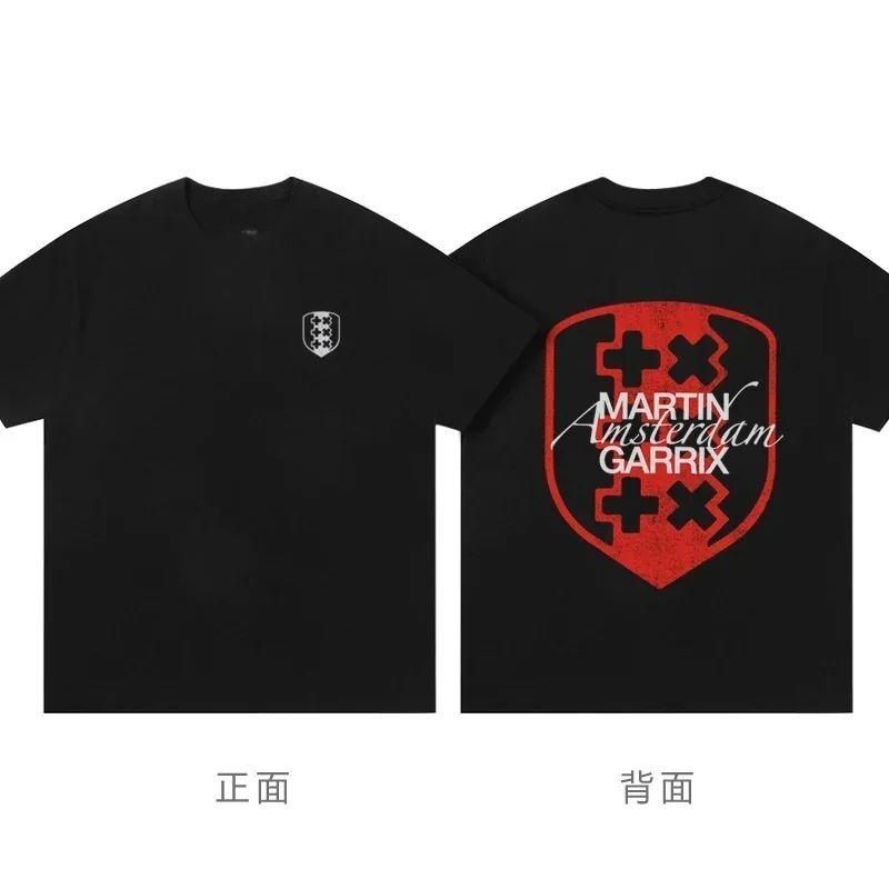 2025 Sommer Neue Mode Lässig Hochwertiges Bedrucktes Baumwoll Kurzarm Mode Lässig T-Shirt Unisex Große Größe