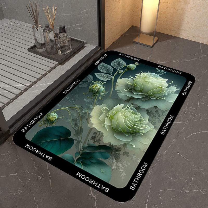 Bathroom Floor Mats Quick-drying Dirt-resistant Non-slip Mats for Bathrooms Bathroom Entrance Doorsabsorbent Carpets