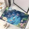 Tappetino da Porta Antiscivolo Illusione Ottica 3D Abisso Senza Fine Lavabile in Lavatrice per Bagno Camera da Letto Campeggio Yoga Tappetino da Pavimento Resistente