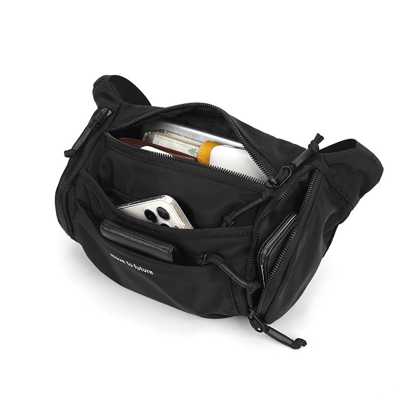 Men's Large Capacity Shoulder Bag Sports Waist Bag Commuter Travel Shoulder Mobile Phone Bag