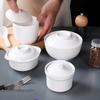 Pinmoya White Melamine Restaurant Stewing Pots & Soup Bowls