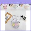 Adorable Little Princess Children's Crossbody Bag With Stylish Floral Design And Durable Pu Leather Material For Everyday Use