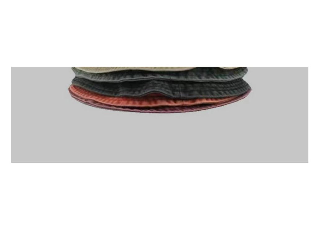 Hong Kong Style Retro Distressed Washed Denim Fisherman Hat - Spring/Summer Fashion, Breathable Bucket Hat for Couples.