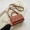 Casual personalized bag women's new trend fashion shoulder bag simple small square bag messenger bag