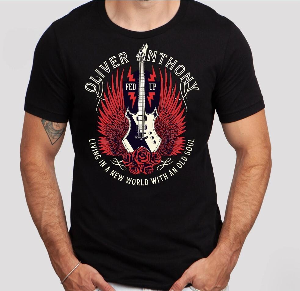 Oliver Anthony Shirt Rich Men North Of Richmond Shirt With An Old Soul Unisex Unisex T-Shirt L