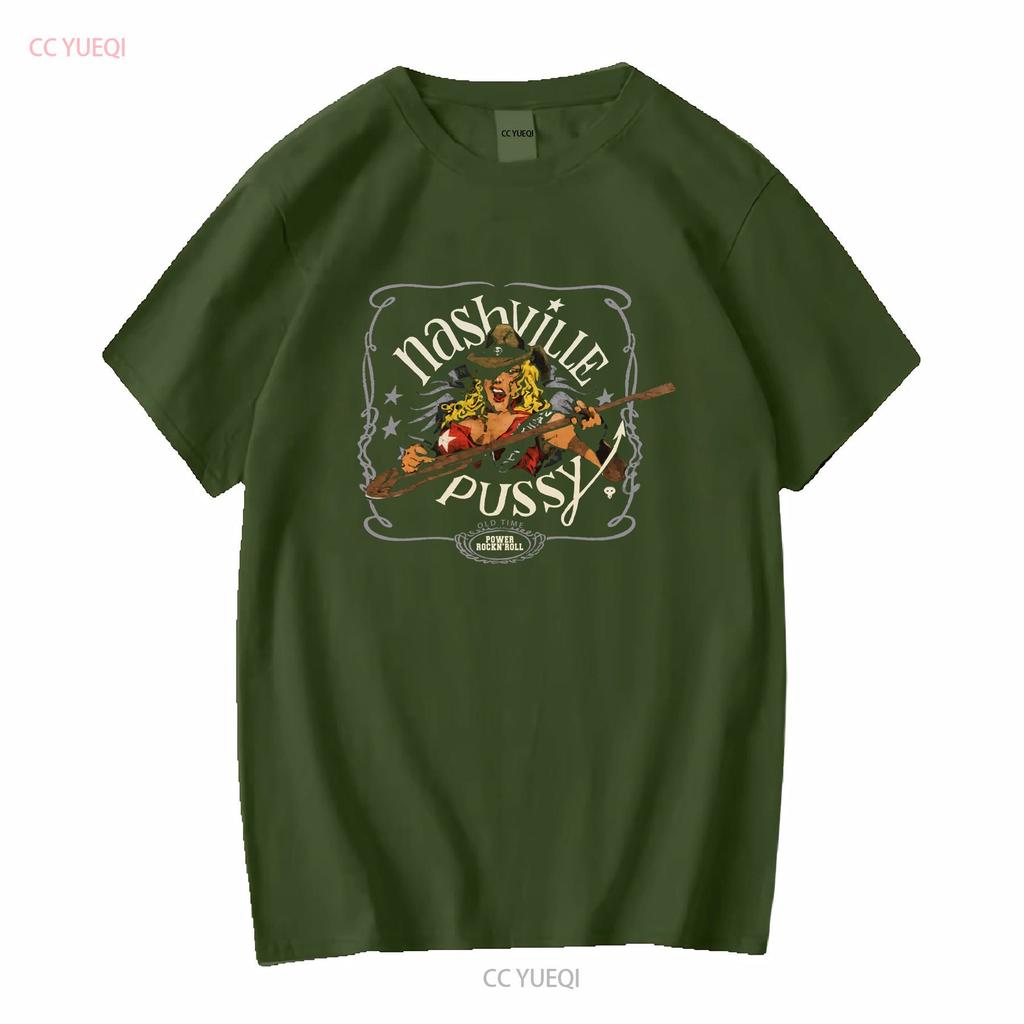 Nashville Pussy 90s T Shirt Cotton Black Unisex Size S To 5xl Be990 Vintage Washed Stretched Versatile Breathable Soft