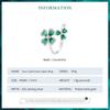 Bamoer 925 Sterling Silver Elegant Four-Leaf Clover Adjustable Flower Ring, Simple Finger Ring for Women