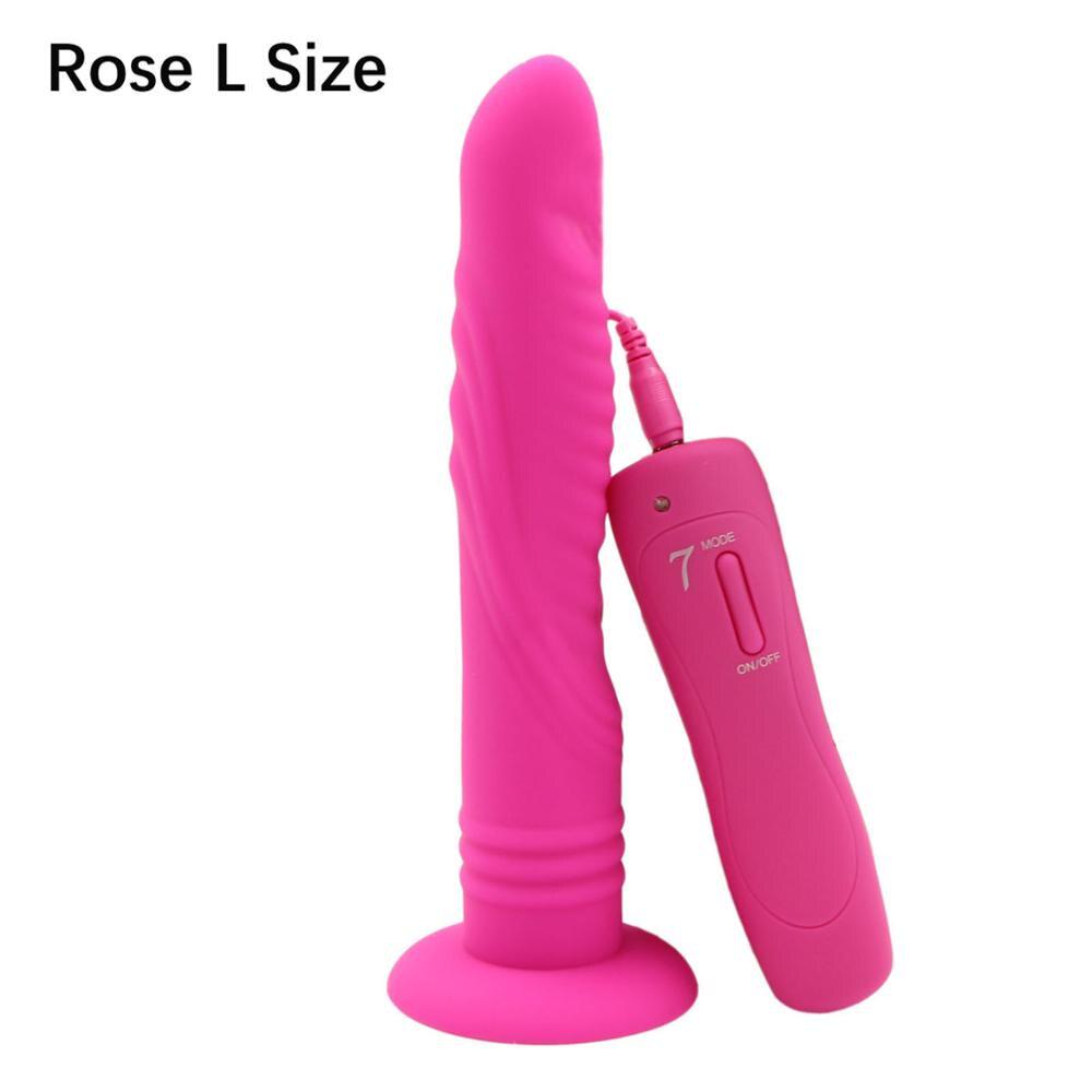 Vibratori vaginali a 7 velocità per donne Butt Plug Anale Dildo grande Vibratore realistico con ventosa