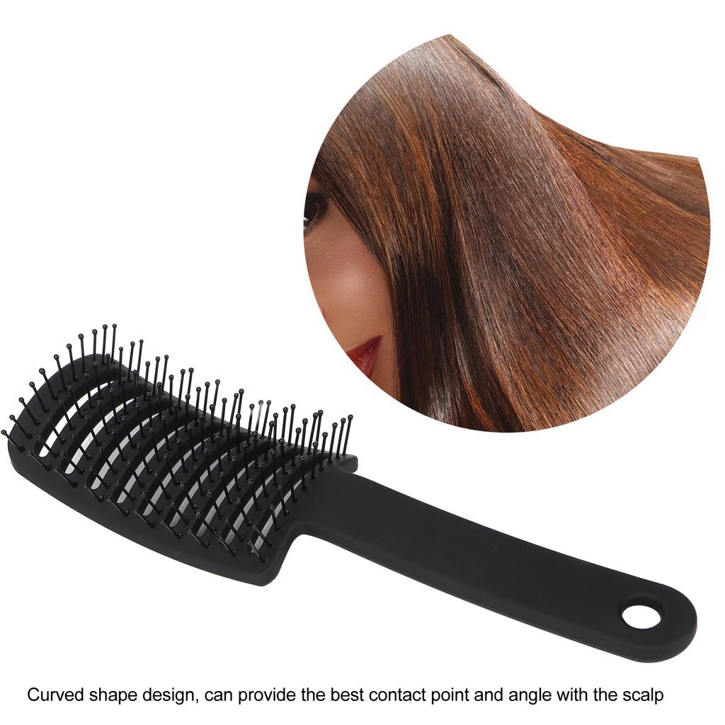 Zakrzywiona Wentylowana Szczotka do Rozczesywania Włosów Uniwersalna Pusta Rączka ABS Wentylowana Szczotka do Rozczesywania do Salonu