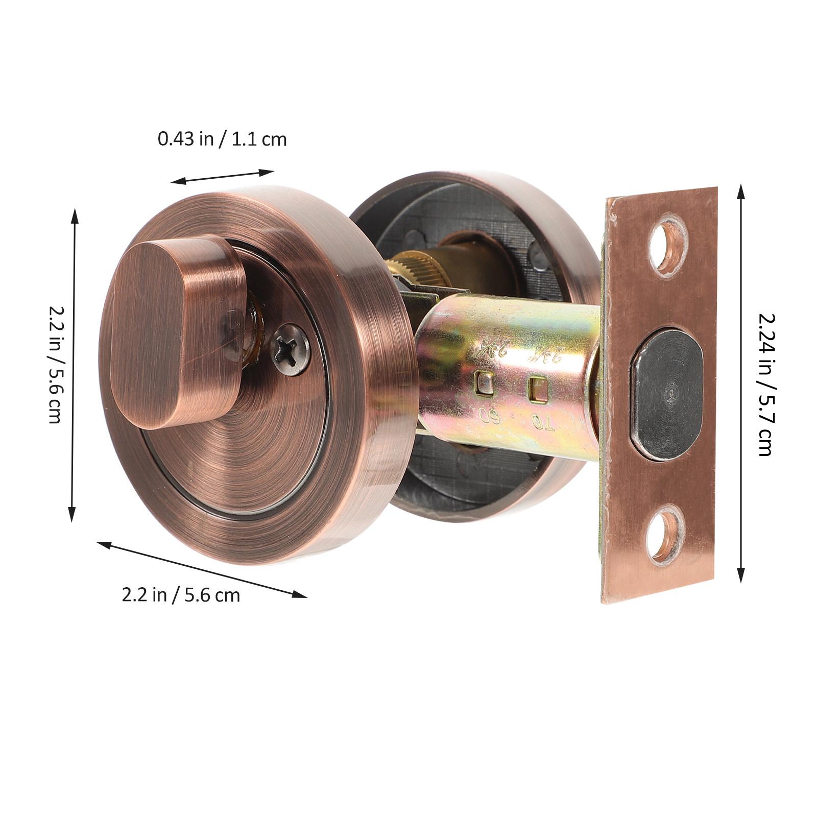 

Zinc Alloy Single Cylinder Deadbolt Lock Keyed Residential Security Door Lock for Exterior Front Interior Bedroom Bathroom Doors