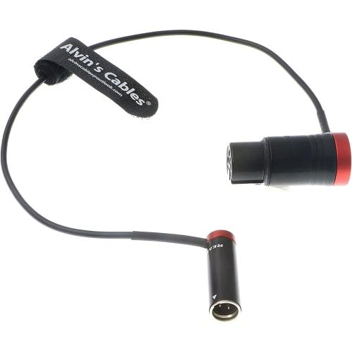 

Alvin s Cables Low Profile 3-Pin Mini-XLR Male to Full-Size XLR Female Audio Cable for BMPCC 4K 6K Camera Video Assist with Original Connector, Red, 1