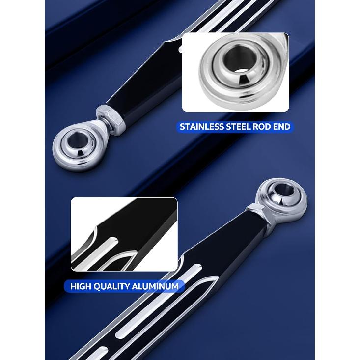 Motorcycle Gear Shift Linkage Compatible for 1986-2024 Street Glide, Black