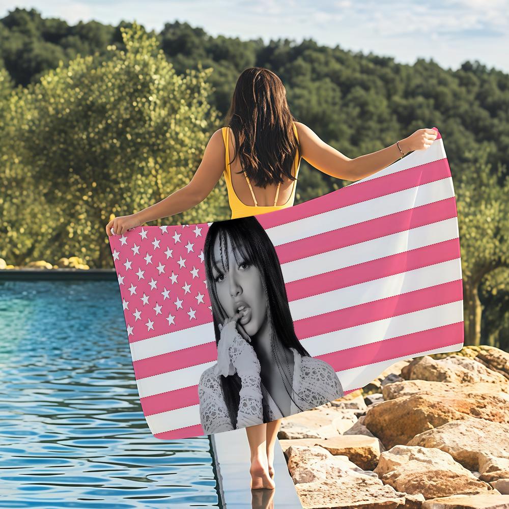 Singer P-PinkPantheress Towel Drying Bath Towel Applicable To Light Swimming Camping Yoga Beach Out