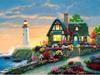 Diy Diamond Embroidery 5D Landscape Forest Hut Cross Stitch Riverside Path Round Diamond Painting Mosaic New Year Gift