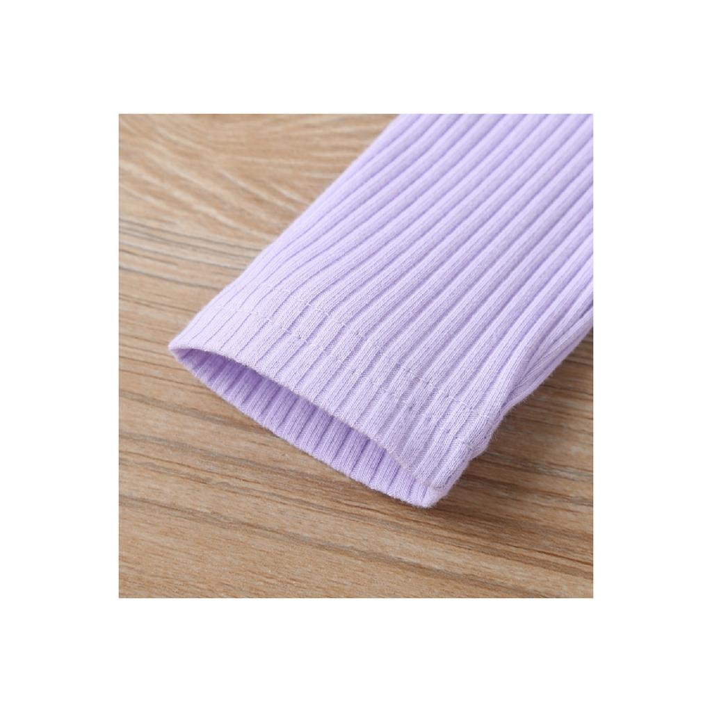 Kombinezon dla niemowląt z długim rękawem i knotem, wykonany w 100% z bawełny