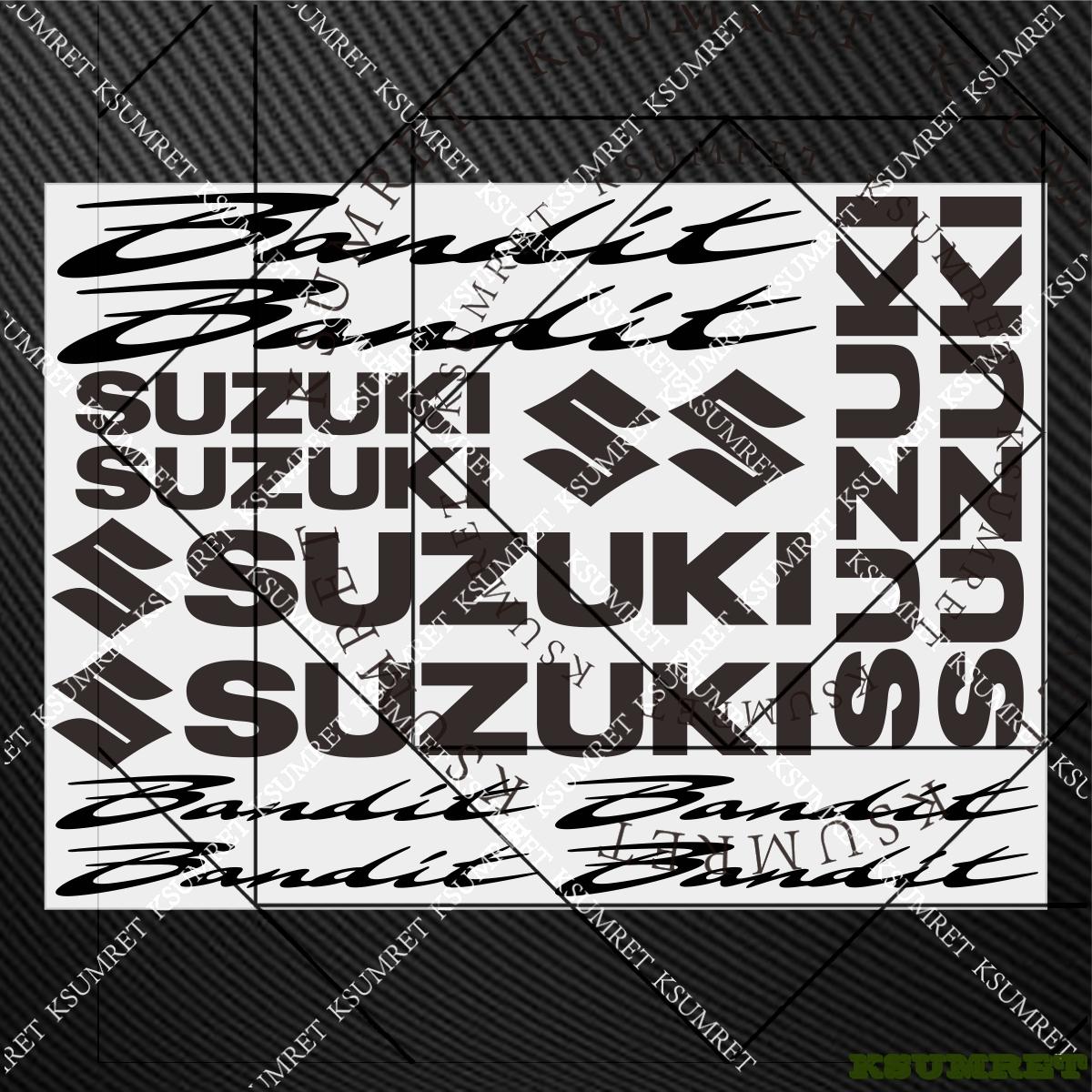 AAGK1 For Suzuki Bandit Stickers Motorcycle Sticker Decal Bandit 1200 1250 650 Decals чёрный