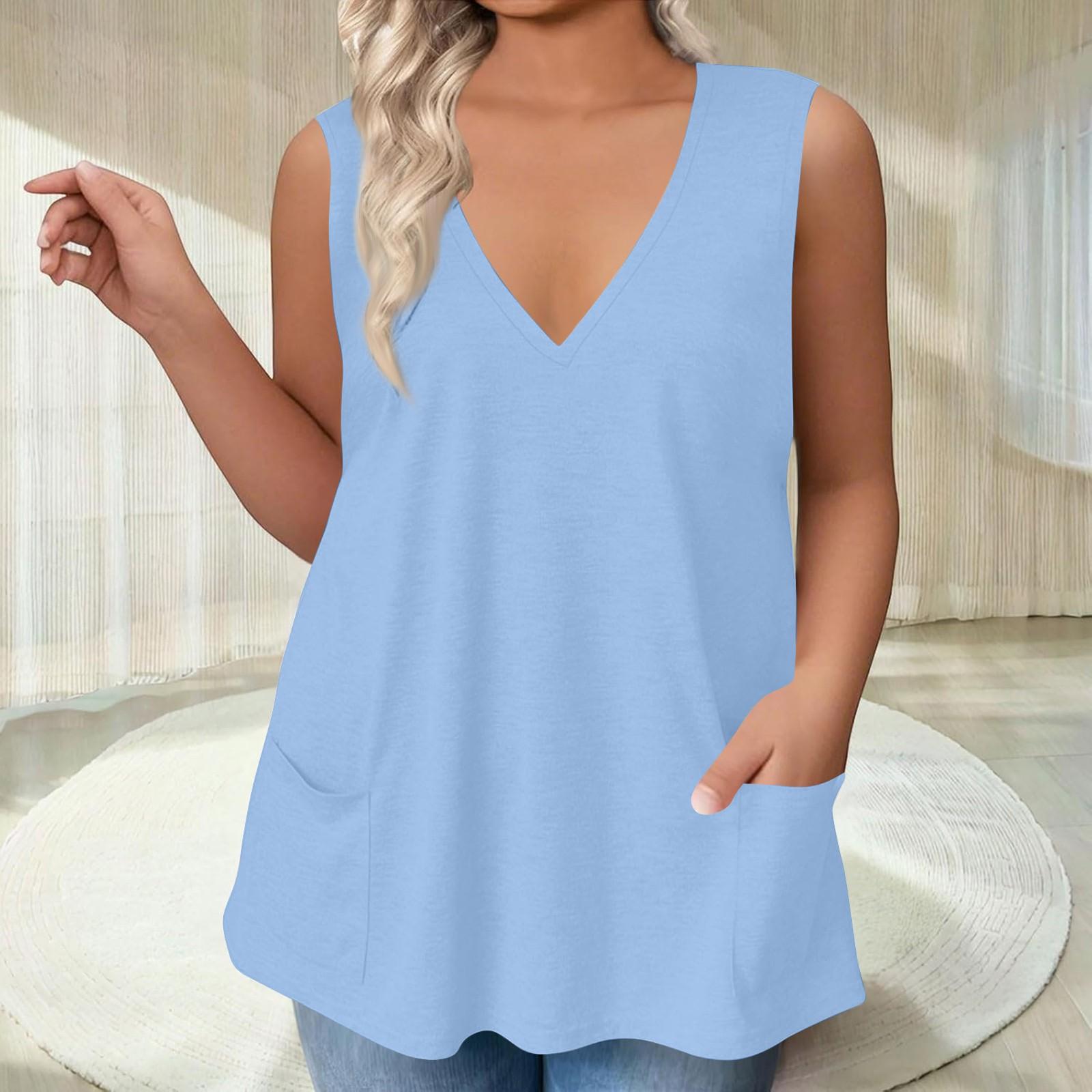 

Жіноча безрукавка Одягнені повсякденні сорочки Літні вільні камзоли Милий модний одяг Блузки без рукавів XL