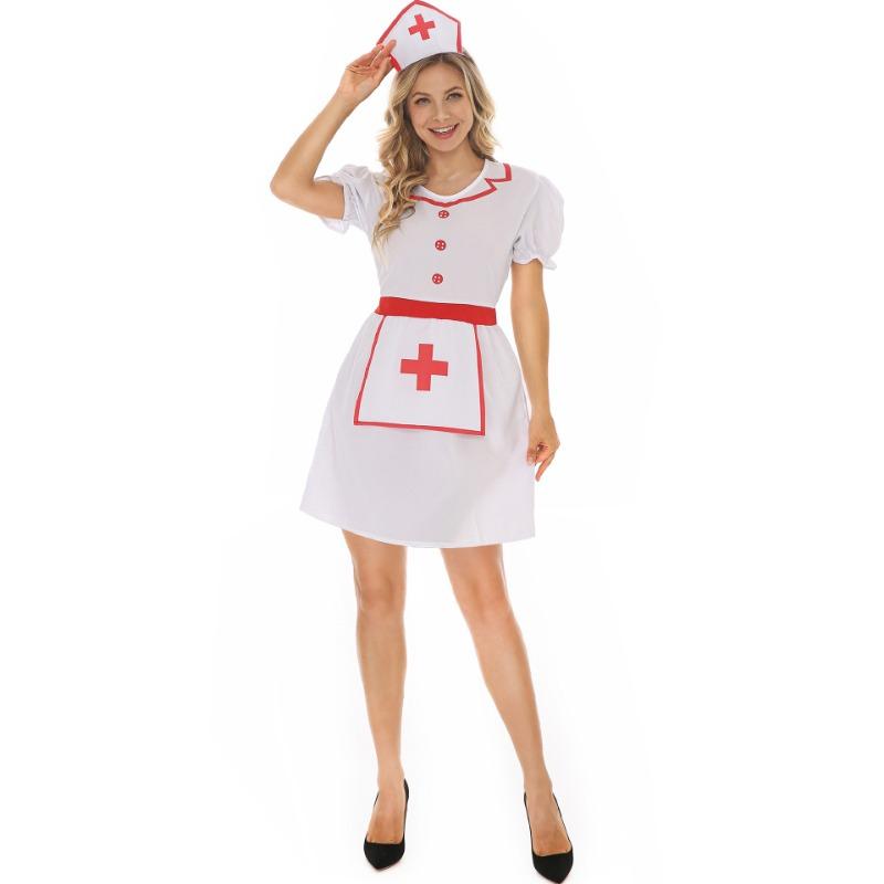 Halloween Party Sexy Female Nurse Dress, Uniform Temptation Cosplay, Stage Watch Costume