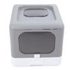 Enclosed Cat Litter Box Large Foldable Cat Potty Reduce Odor Top Entry Anti Splashing Cat Toilet