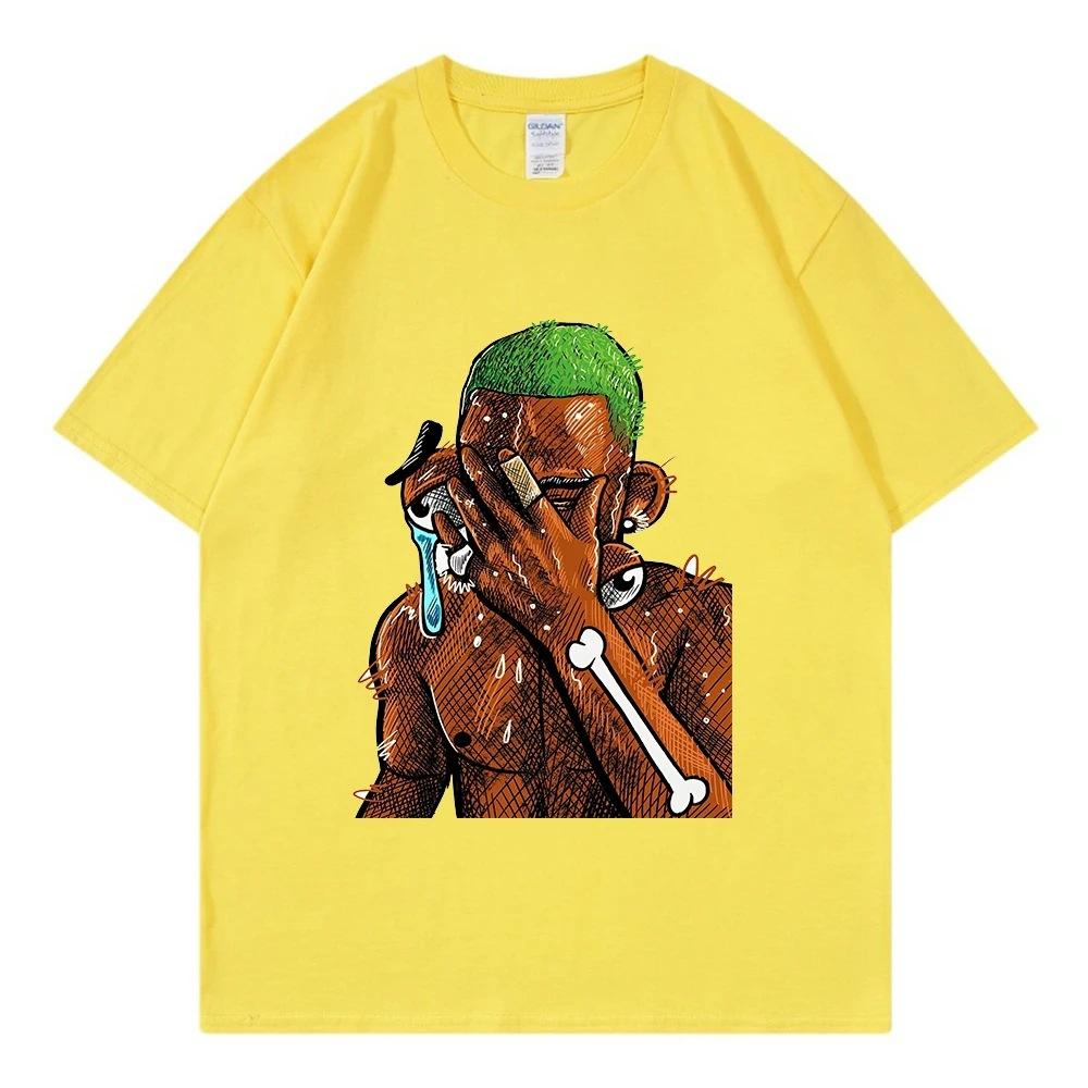 American Street Retro Rap T-shirt Hip-hop Style Men's T-shirt Summer Fashion New Retro Fashion Men's and Women's Streetwear Tops
