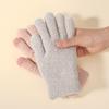 Autumn and winter women's warm and cold-proof knitted gloves plush wool thickened double-layer outdoor touch screen thickened warm