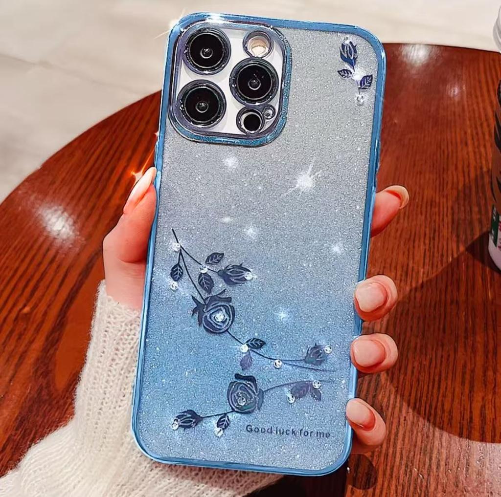 Per Xiaomi 17T/17T Pro/15T/15T Pro Custodia Elegante Fiore Trasparente Cinturino da Polso Antiscivolo Anti-ingiallimento Cover Antiurto