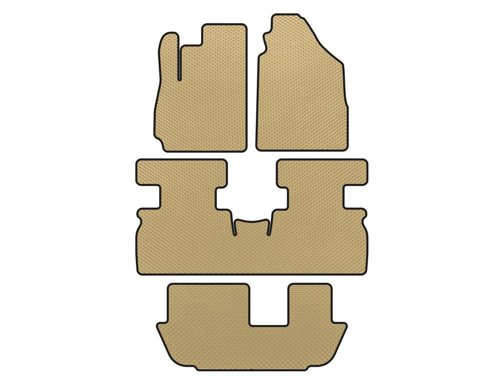 

Коврики EVA (3 ряда, Бежевый) для Jetour X70