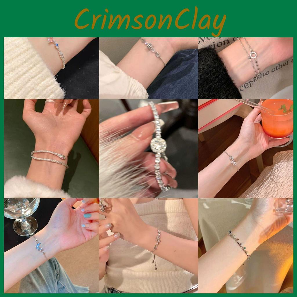 Night Starry Sophisticated Zirconia Bracelet For Women Elegant Copperplated Geometric Jewelry Hand