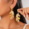 Rhinestone Crystal New Year Horse Earrings Cartoon Horse Mascot Drop Earrings  Ear Decor