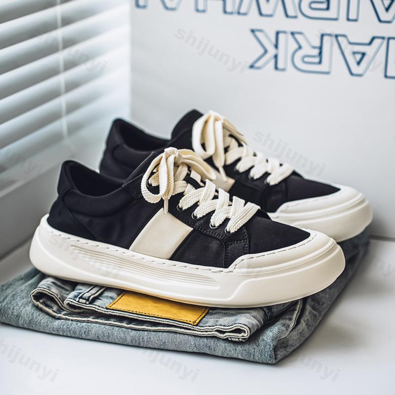 

Fashion Men s 2025 Spring New Fashion Trend Casual Shoes Mesh Breathable Thick Soled Shoes Sports Comfortable Non slip Chunky sneakers 39 чёрный