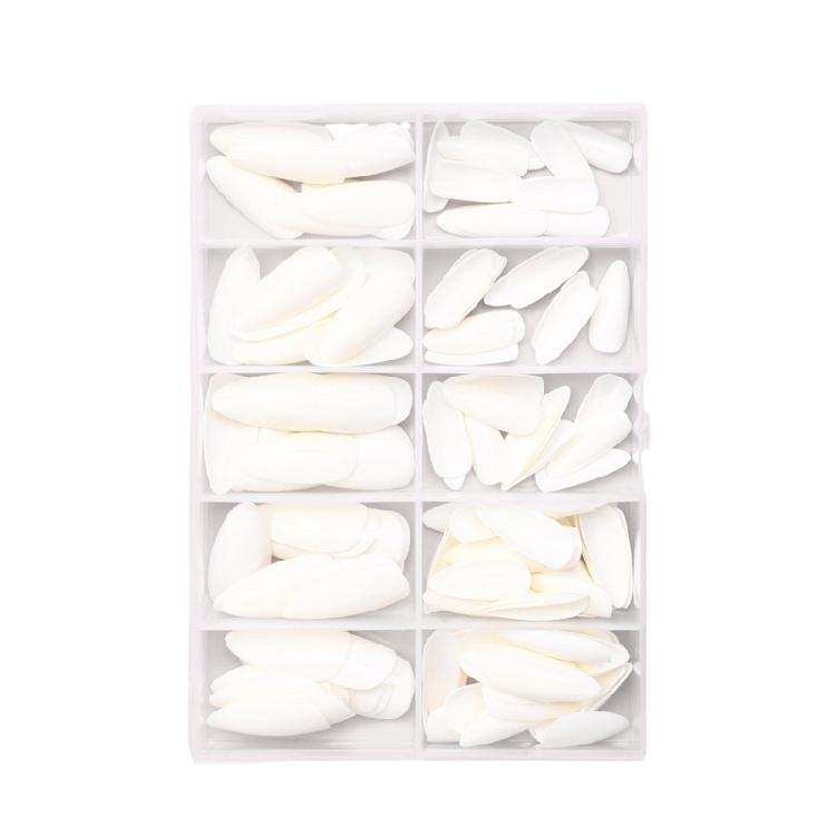 

120x/Box Solid Color False Nails Simple Full Cover Stick on Nails Wearable Almond Press On Nails Manicures Supplies 1